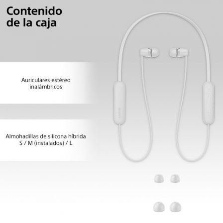 Sony WI-C100 Auriculares Inalámbricos Intrauditivos Blancos